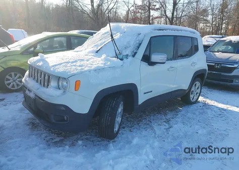 2016 Jeep Renegade Limited z USA, uszkodzony, nr VIN ZACCJBDT0GPC85894